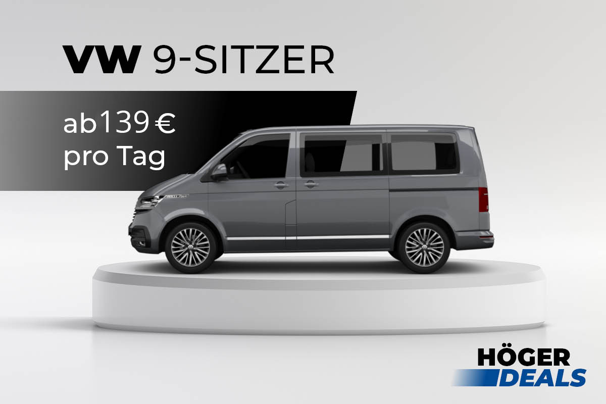 VW 9-Sitzer Bus mieten